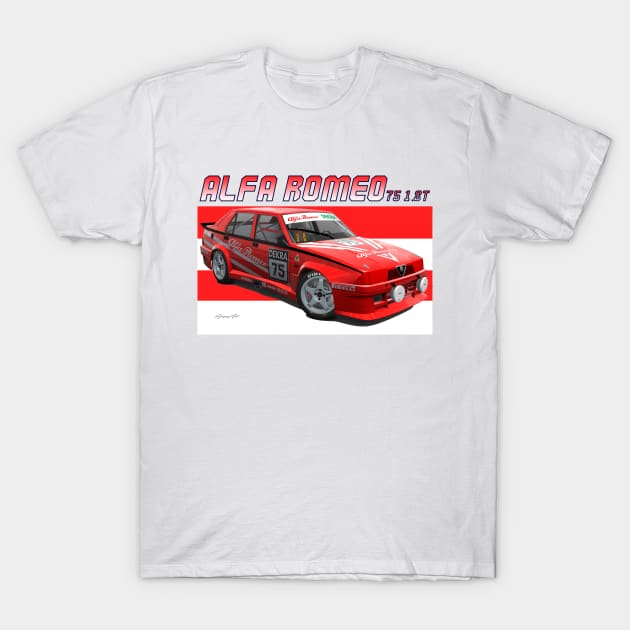 Alfa Romeo 75 T-Shirt by PjesusArt